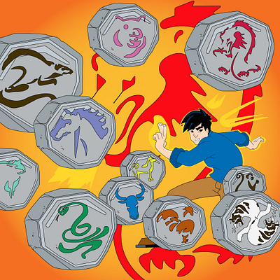 Jackie Chan Adventures design graphic design illustration vector