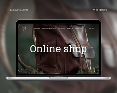 Michi - online shop adaptive backpack bag branding cart catalog delivery figma goods leather order product product page suitcase ux ui uxui uxui design wallet web
