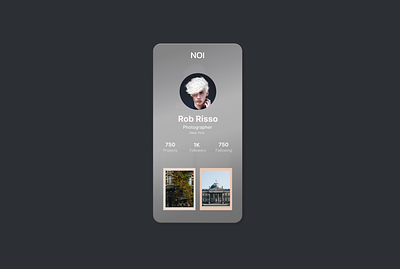 Daily UI _ 006 | Profile app design profileapp ui ux