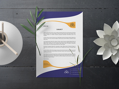 Modern, elegant, and professional letterhead branding businesscard cv graphic design illustration letterheads logo modern ux
