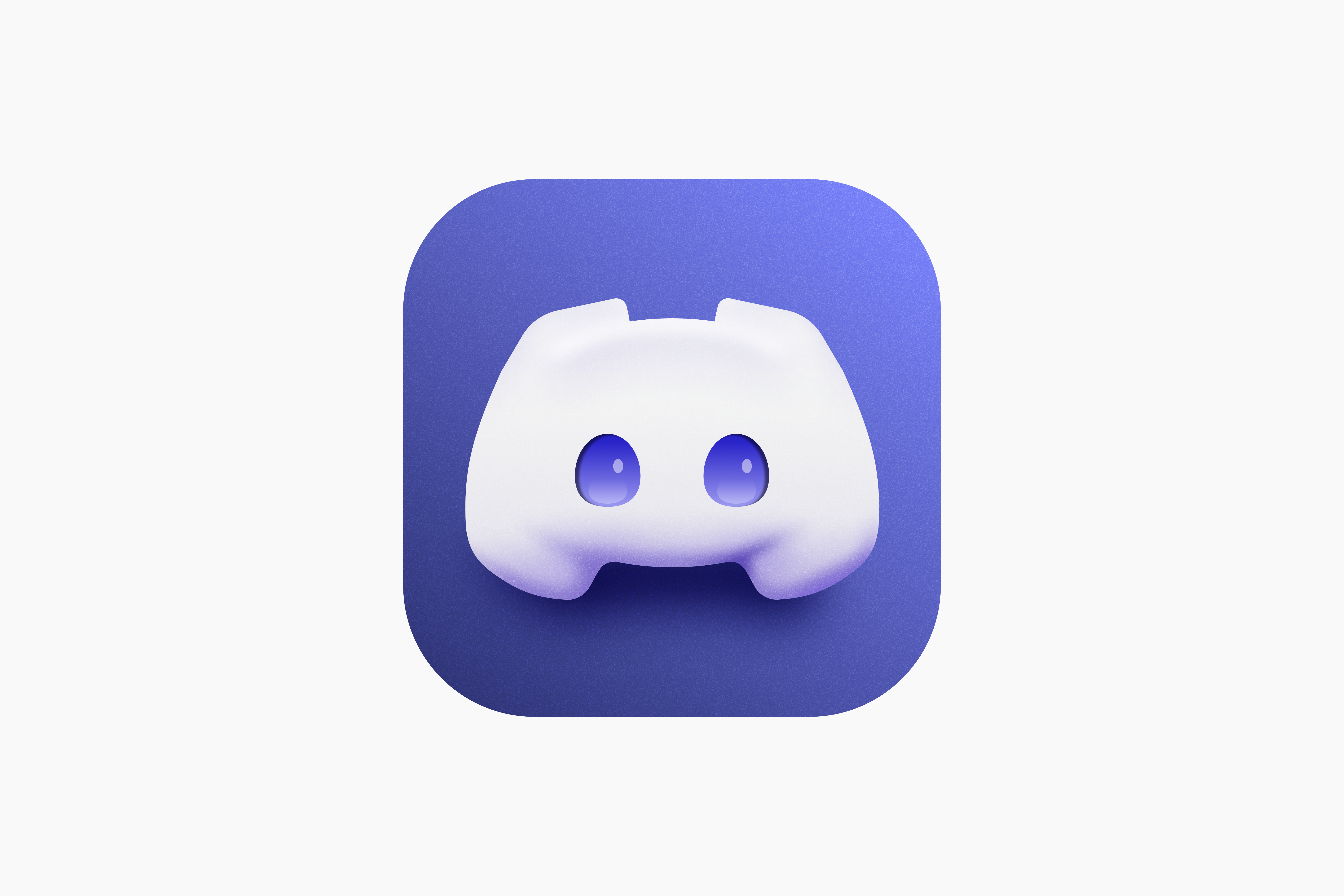 Discord app icon redesigned in 3D 3d app app icon branding design discord figma graphic design icon icon design illustration ios ios app ios app icon iphone logo minimal
