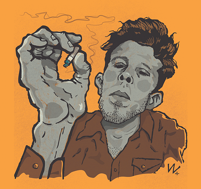 Tom Waits Variations caricature cartoon portrait illustration tom waits tom waits caricature