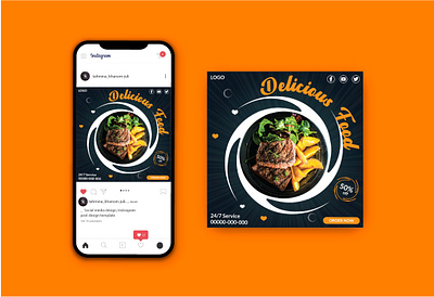 Social Media Design business agency creative design delicious food food lover foodie graphic design modern agency restaurant social media design steak