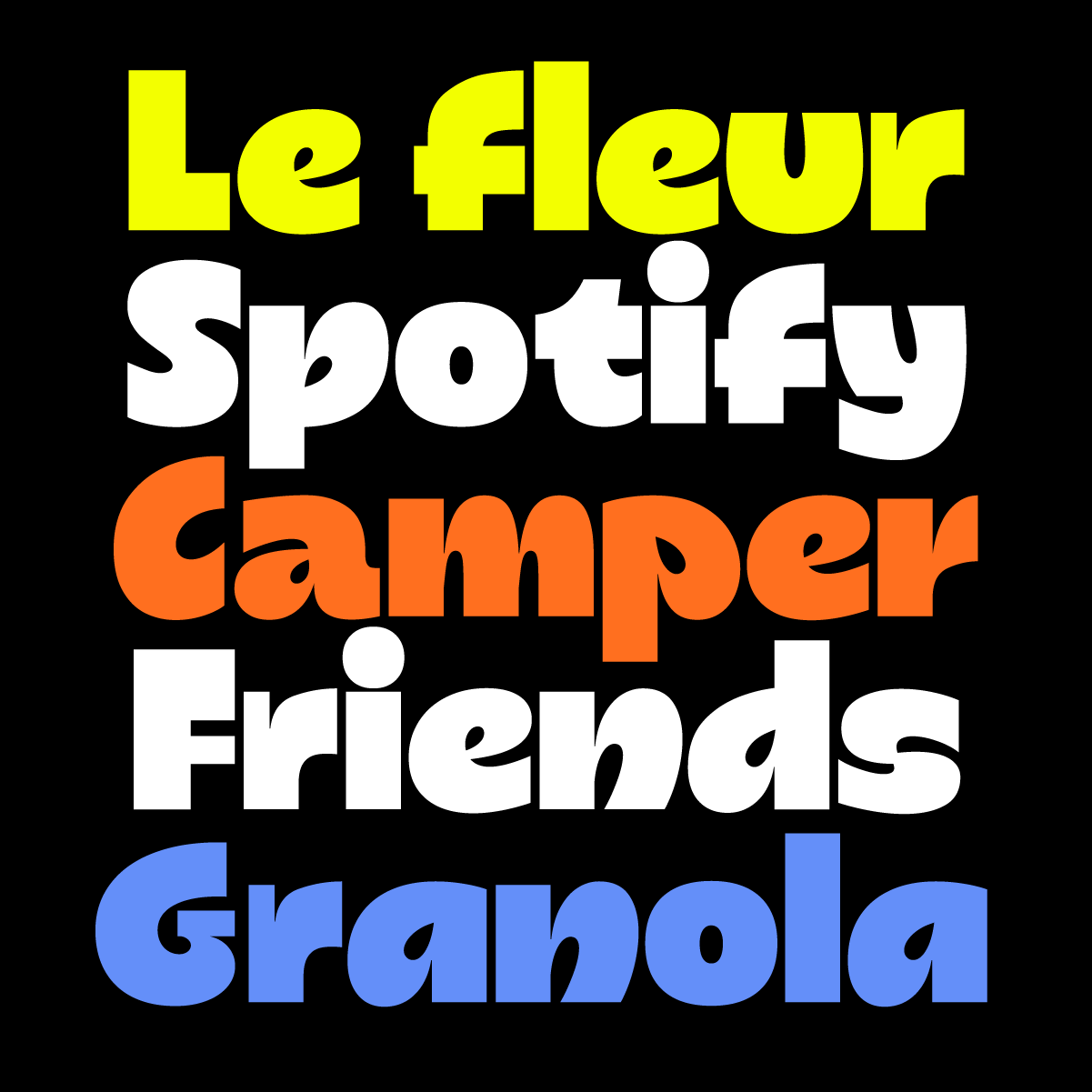 Frisbee Typeface fonts typeface