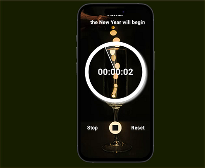 UI #14 Countdown Timer animation countdown timer graphic design illustration motion graphics new year ui