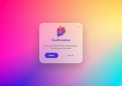 A confirmation popup app design pop up ui ux web