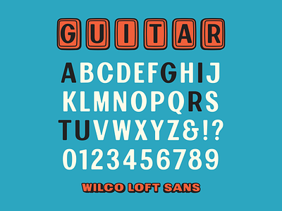 Wilco Loft Sans font sanserif type typedesign wilco