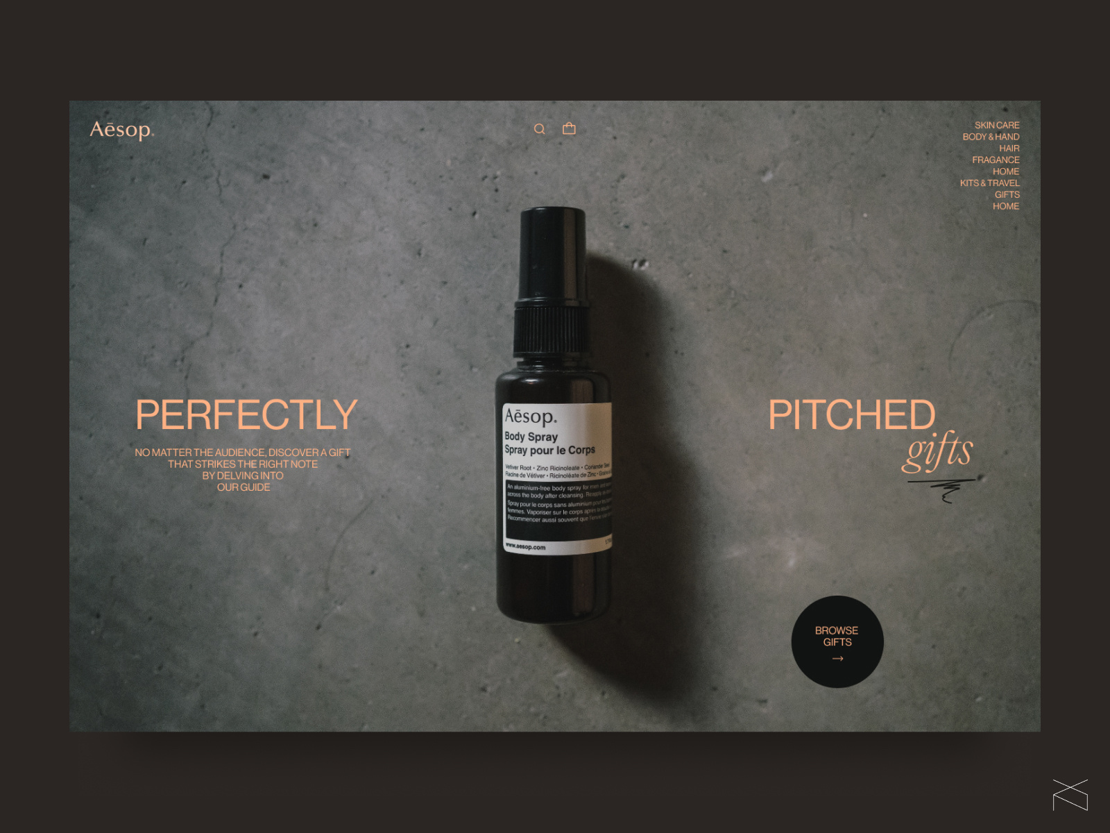 Aesop - redesign concept by Xavi Nogueres on Dribbble