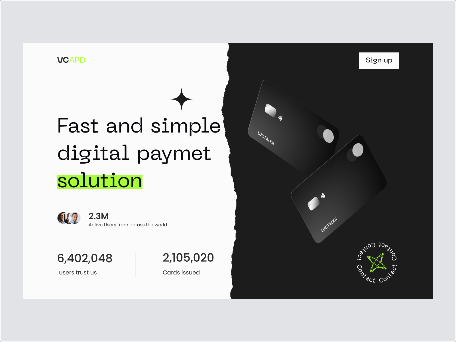 Credit Card Website Design. by Ammad Asif Janjua on Dribbble