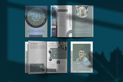 White Paper on Influencer Marketing adobe blue brochure design company profile design ebook flyer graphic design grey modern design new white paper
