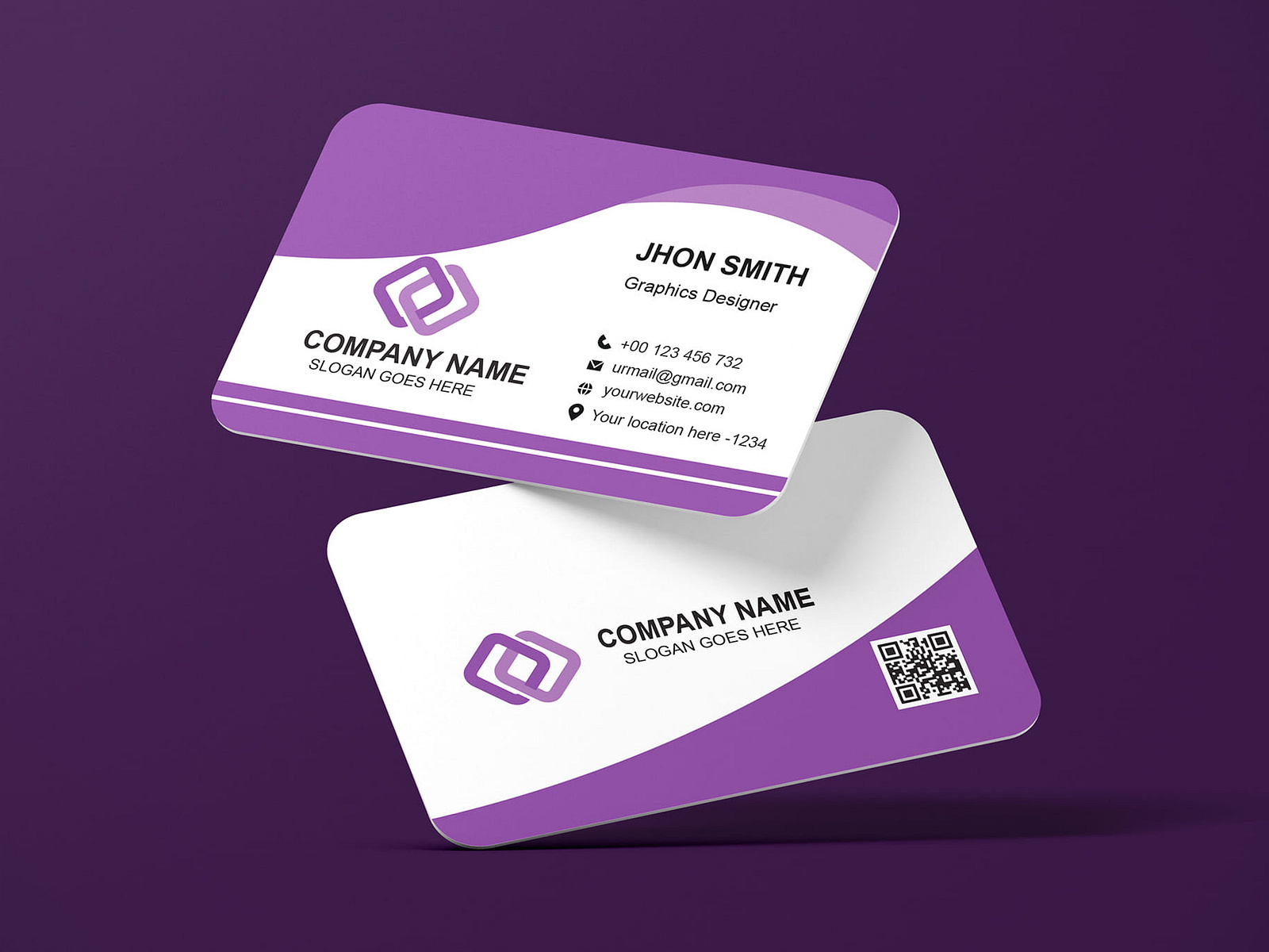 Pink Color Business Card Design By Bipul Saha Bipul On Dribbble