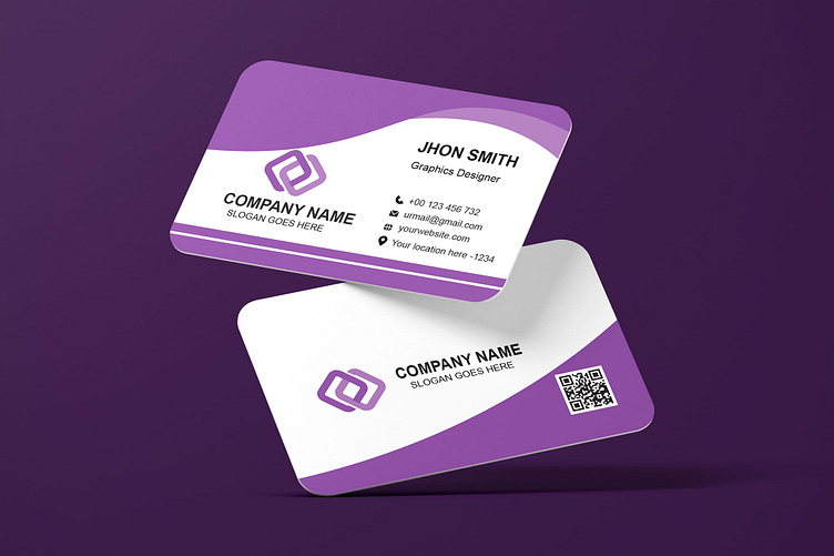 Pink Color Business Card Design By Bipul Saha Bipul On Dribbble