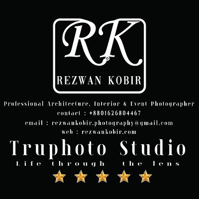 REZWAN KOBIR PHOTOGRAPHER LOGO DESIGN branding graphic design logo logo design photographer logo