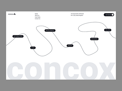 Concox - A Design Agency Portfolio agency portfolio branding design doradesign figma graphic design itsrehanraihan logo opacityauthor portfolio ui ux