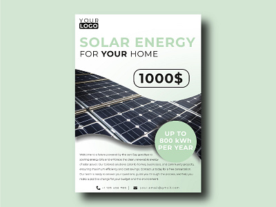Solar Energy Poster Design graphic design logo design poster poster design solar energy