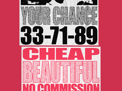 Your chance design graphic design poster
