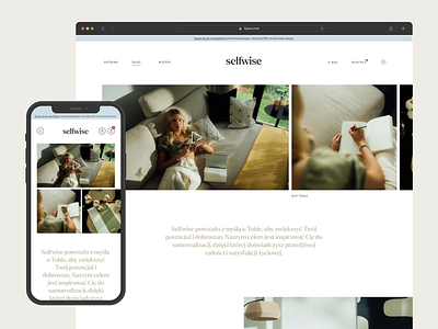 Selfwise — Website mobile online product selfwise shop website