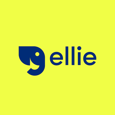 Ellie-phant branding elephant logo
