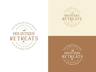 Holistique Retreats Logo design brand brand identity branding clean creative design flat graphic design icon illustration illustrator logo minimal modern photoshop typography ui vector