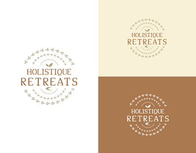 Holistique Retreats Logo design brand brand identity branding clean creative design flat graphic design icon illustration illustrator logo minimal modern photoshop typography ui vector