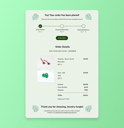 Daily UI - 017 Purchase Receipt daily ui design email receipt ui ui design ux ux design