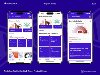 meuDNA - Report Views product design report ui workshop