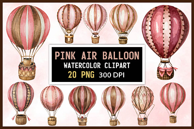 Pink Air Balloon pink nursery decor