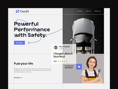 Caro24 - Car Dealership Website Design Concept car company car dealership car website company dailyui design inspiration design studio pixavail studio top design trending ui design user interface ux design vehicle company website visual design web agency web design web design agency web designing website