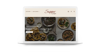 Case Study: Supper Chef booking branding cooking desktop online ui ux