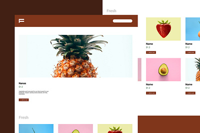 Fruit E-commerce UI web diet