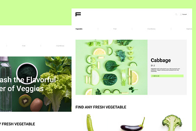 Vegetable E-commerce UI garlic