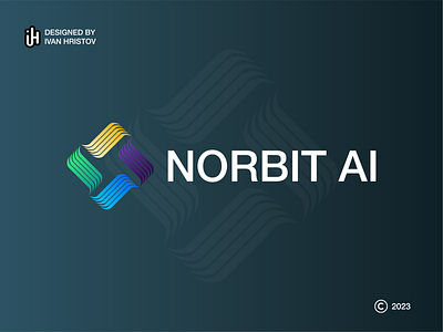 Norbit AI branding design flat graphic design illustration logo minimal typography ui vector