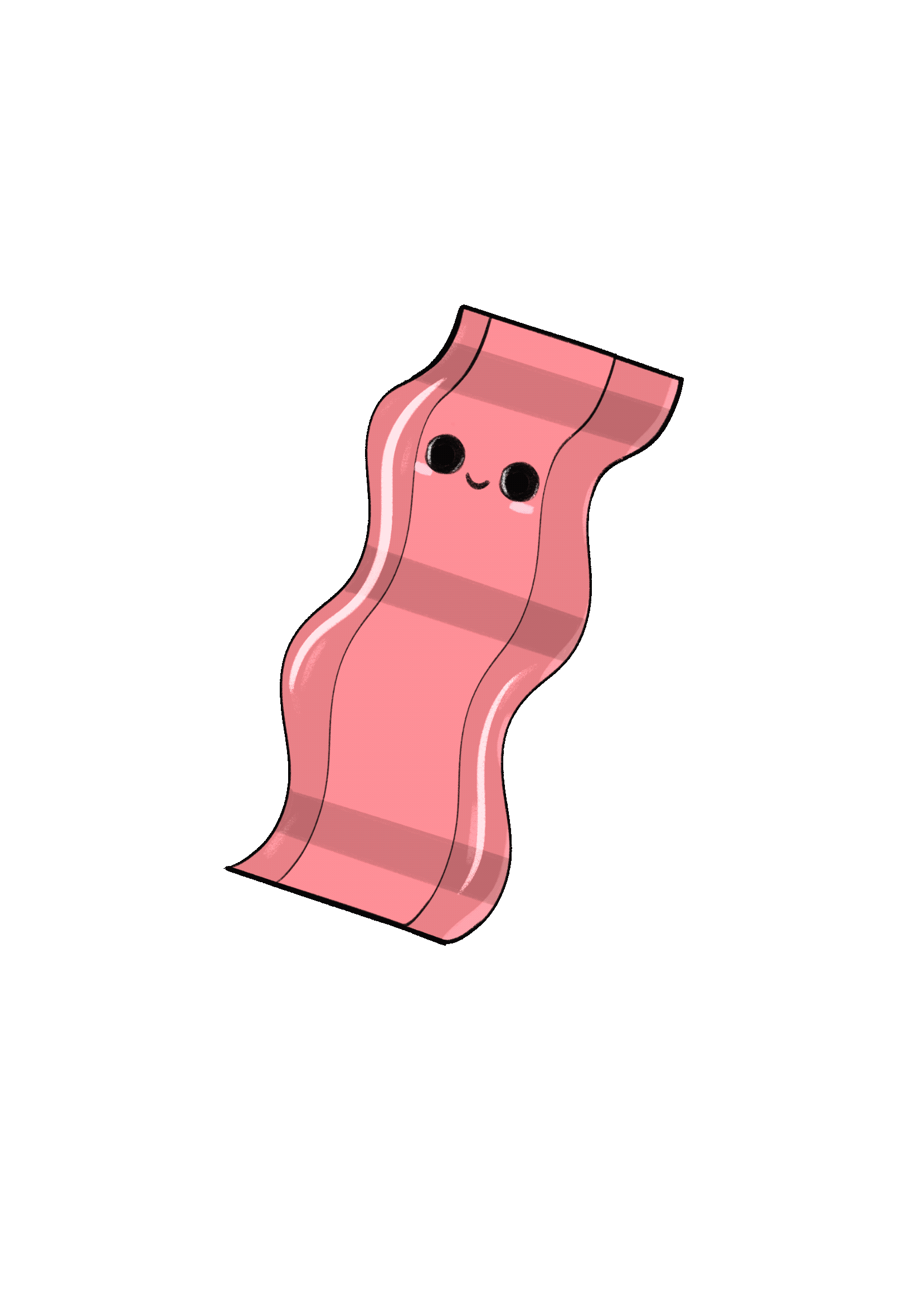 kawaii bacon sticker loop animatio 3d and adobe photoshop animation bacon branding cute design design elements. digital art diseño gif graphic design illustration ilustración kawaii logo loop loop animation motion graphics ui