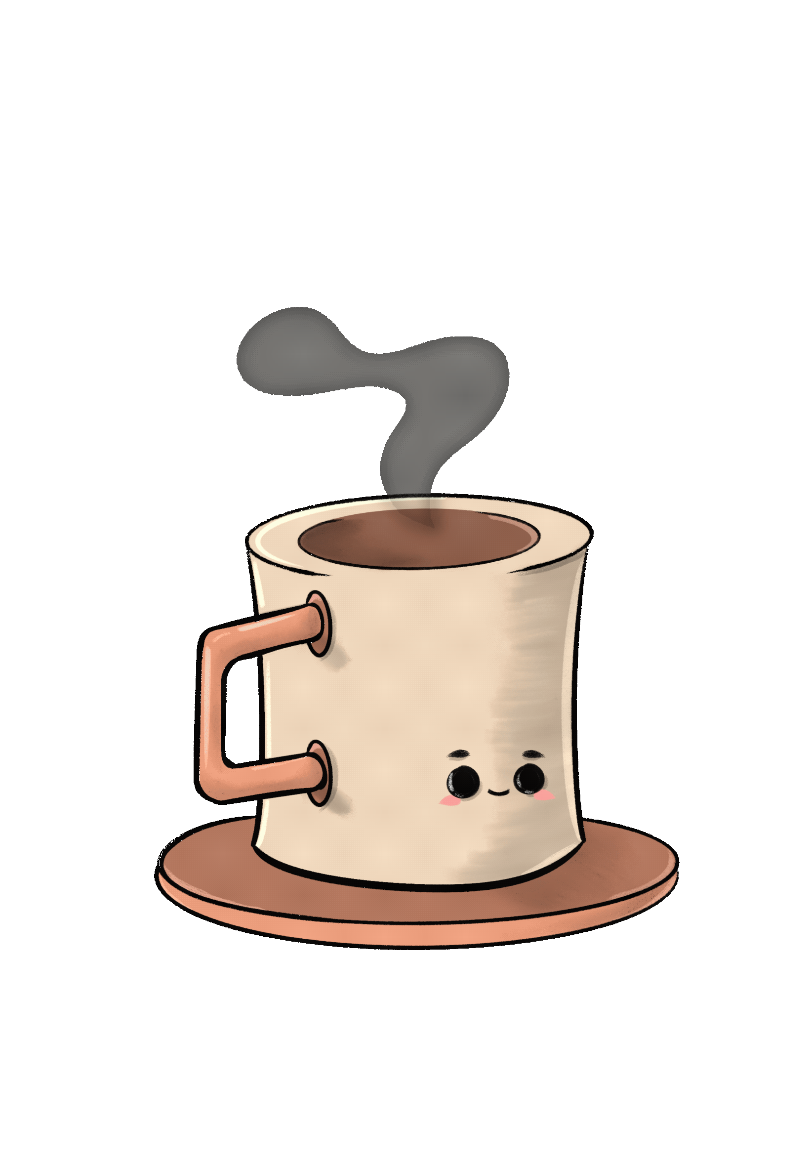 kawaii coffee whimsical