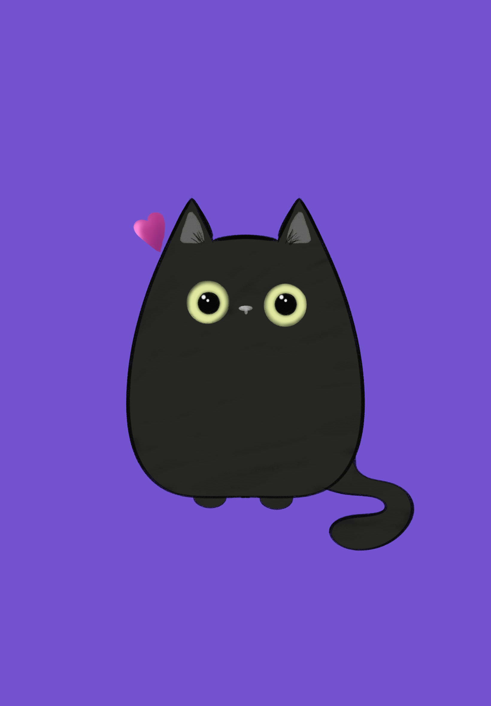cute cat illustration sticker gif animation sticker loop fun whimsical