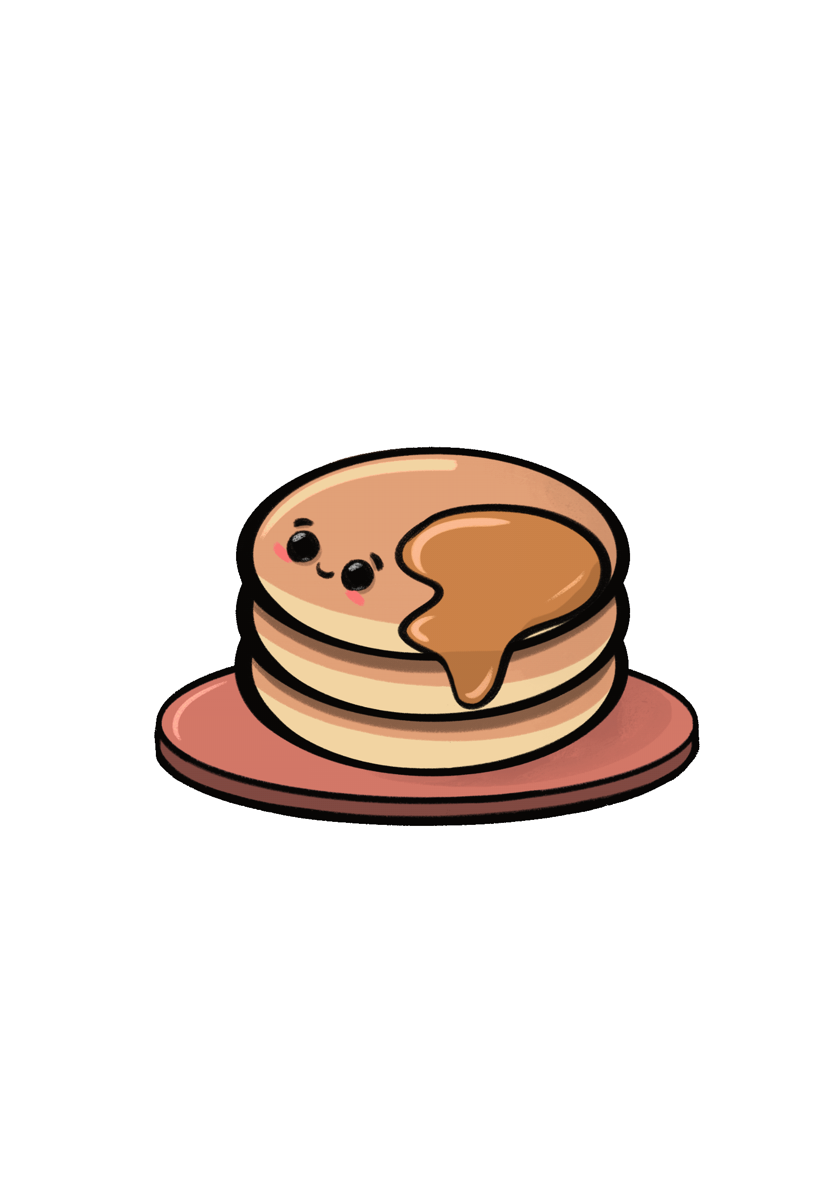 pancake cute kawaii animation loop gif by Selene Fernández on Dribbble