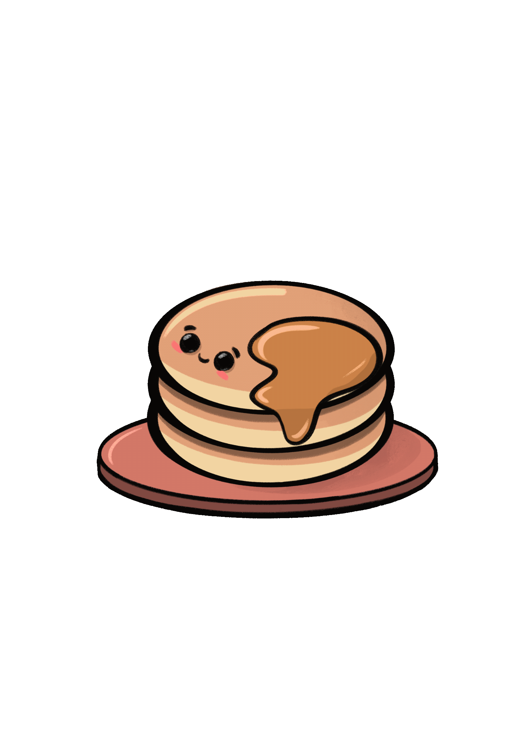 pancake cute kawaii animation loop gif whimsical