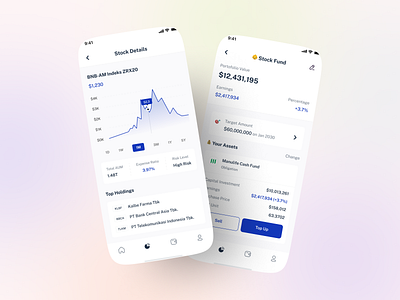 Crypto Stock app Ui crypto ui kits finance sales ui