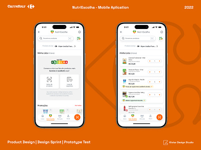 NutriEscolha - Mobile Aplication design sprint product design prototype ui