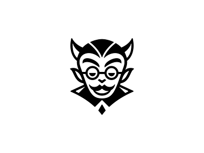 Smart Devil Logo cute design devil elegant esport face funny icon logo logo design logodesign man mascot logo minimal minimalist logo modern people playful smart spooky