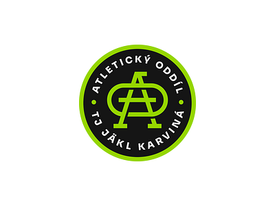 Athletic Team – TJ Jäkl Karviná athletic department badge initials monogram running sport stadium team