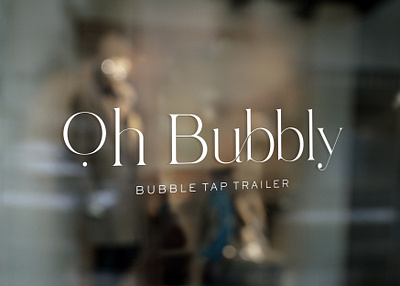 Oh Bubbly | Logo Design branding design graphic design layout logo minimalist promotional