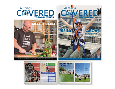 All Things Covered - Employee Newsletter adobe design graphic design indesign newsletter
