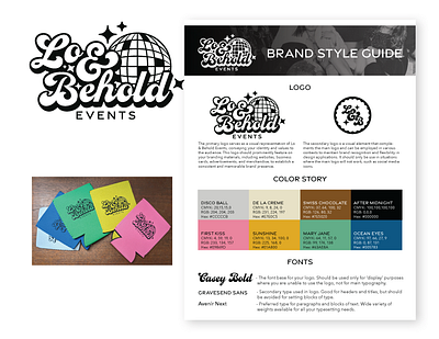 Lo & Behold Branding adobe branding graphic design illustrator logo