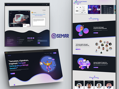 UI Design Semar "Portfolio Website" ui uidesain ux website