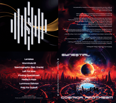 Synestial - Cosmica Apothegm CD, Cover & Poster Design art cd cover graphic design illustration logo poster
