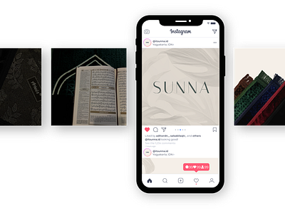 Instagram Feeds for Muslim Products aestethic branding design instagram feeds layout design