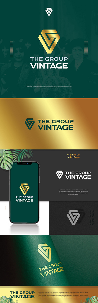 The Group Vintage best bold branding classic clean creative graphic design logo minimal morden simple strong ui unique