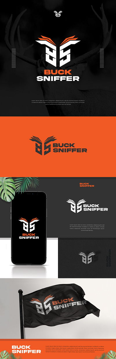 Buck Sniffer best bold branding classic clean creative graphic design logo minimal morden simple strong ui unique