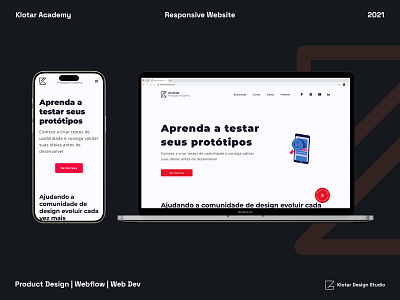 Klotar Academy - Website ui ux webdesign webflow